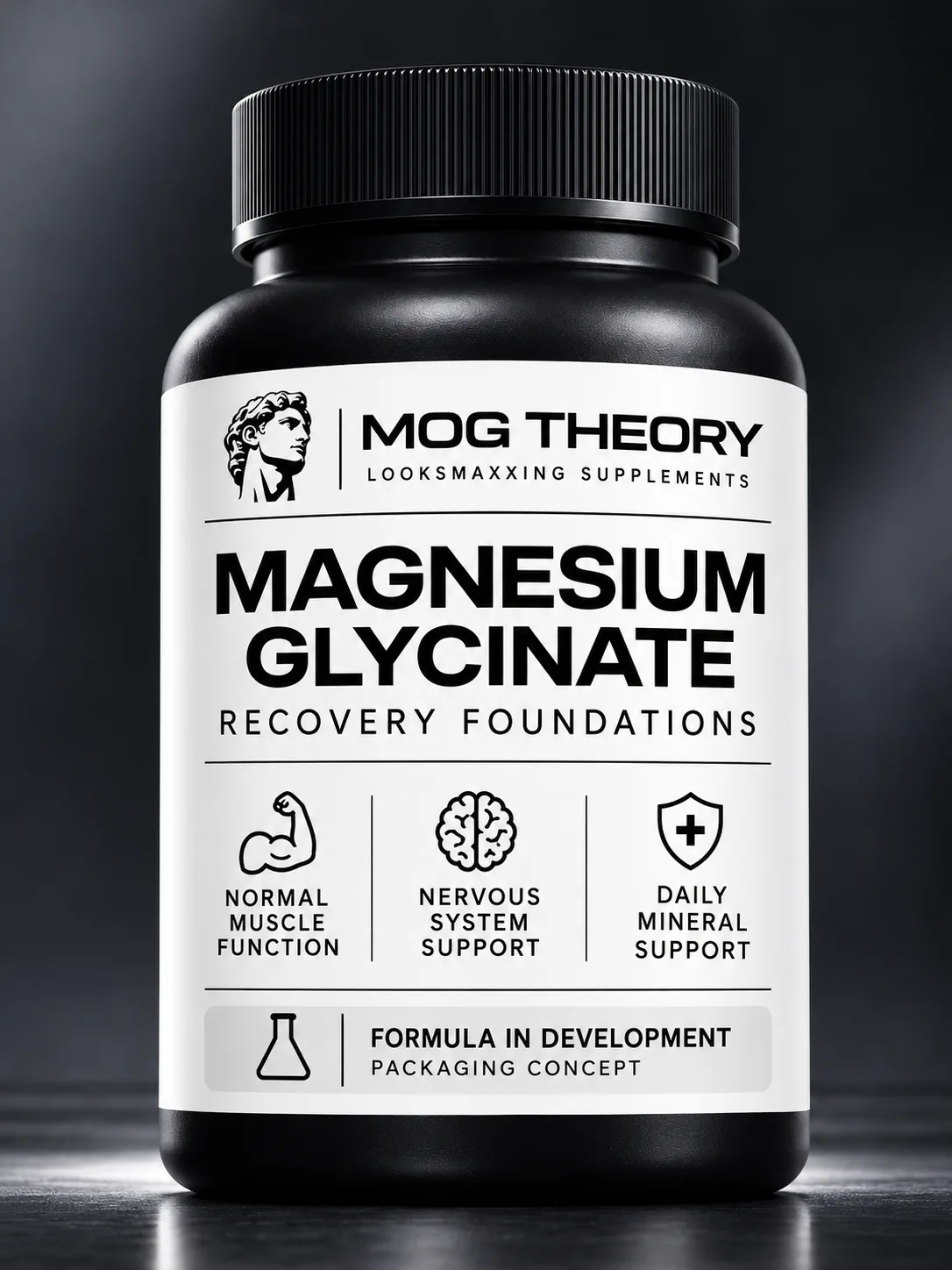 Magnesium Glycinate packaging concept — recovery foundations