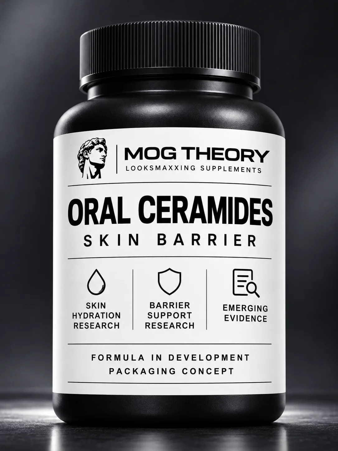 Oral Ceramides packaging concept — skin barrier