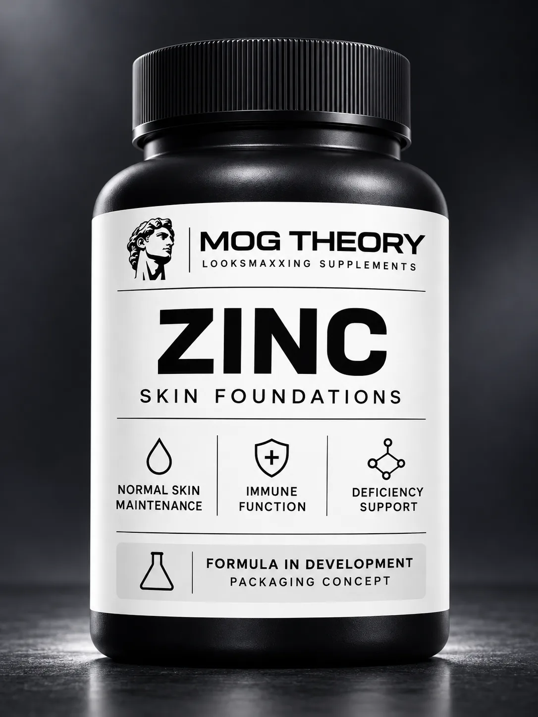 Zinc packaging concept — skin foundations